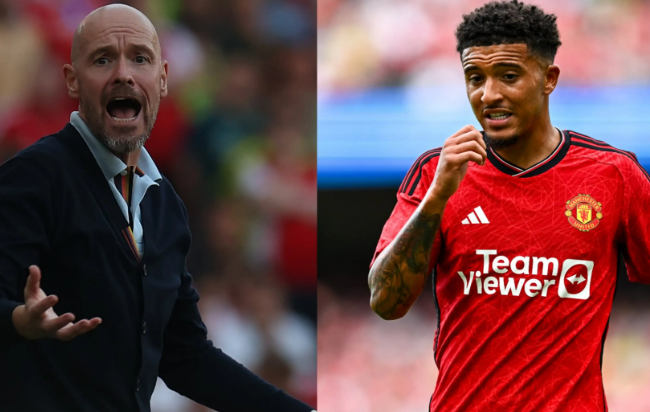 Jadon Sancho tiếp tục nói đ.ểu HLV Erik Ten Hag sau trận MU thua t.an n.át trước Brighton: ‘Có tôi trận này đã khác’