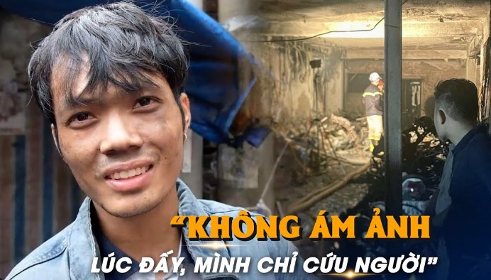 Nam shipper nghèo kể lại phút cứ.u 9 người mắc kẹt trong vụ ch.áy chung cư mini ở Hà Nội