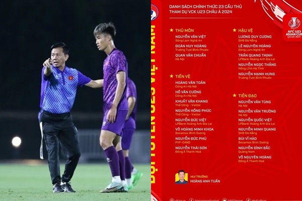Chọn danh sách U.23 Việt Nam cực ‘lạ’, loại nhiều cầu thủ giỏi HLV Hoàng Anh Tuấn đang học hỏi chiến thuật ‘trên trời’ của ông Troussier